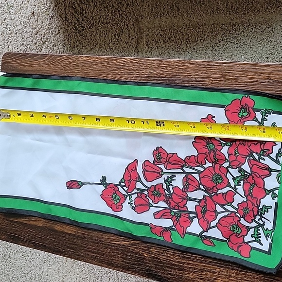 Floral Poppy Scarf 42 in. - Picture 2 of 4